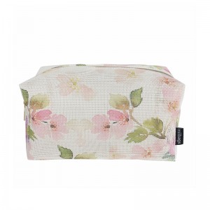 Υψηλής ποιότητας γυναίκες εκτύπωσης λουλουδιών εξατομικευμένη καλλυντική τσάντα